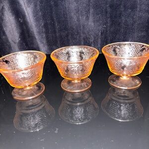 Vintage Glass Dessert Bowls
